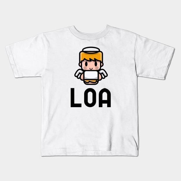 LOA - Law Of Attraction Kids T-Shirt by Jitesh Kundra